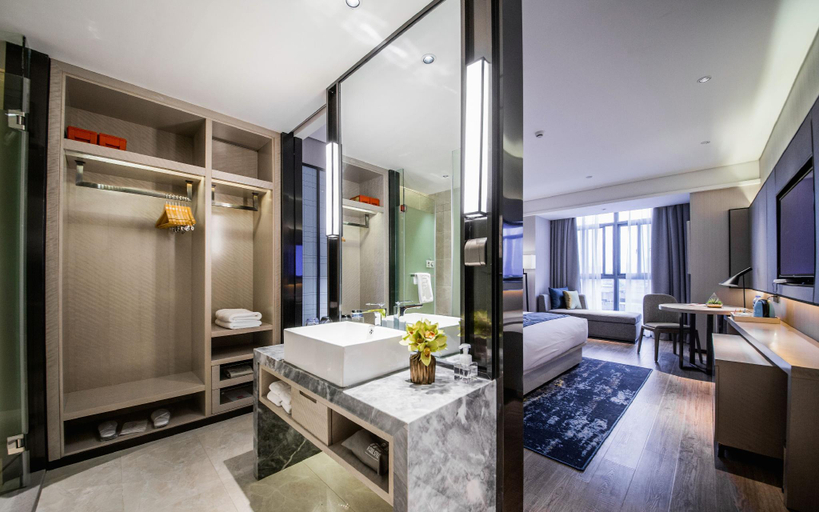 Bathroom 3, Echarm Hotel Hefei South Railway Station Qiupuhe Road Metro Station, Hefei