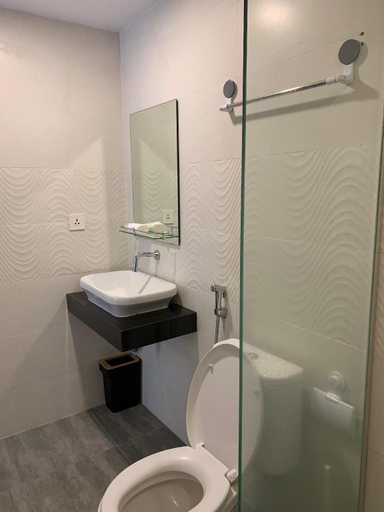 Bathroom 3, nice apartment with city view at Grand Jati Junction, Medan