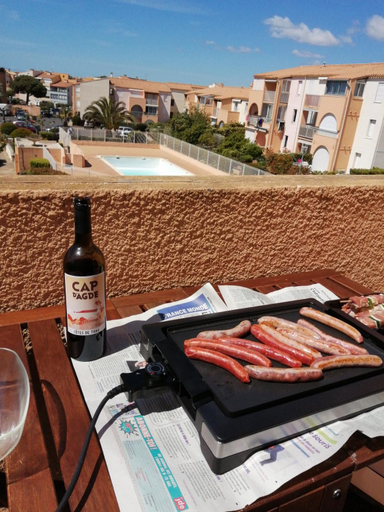 Food & Drinks 4, les raisins dor - Appartement 45 pers - 1 ch Piscine Parking, Hérault