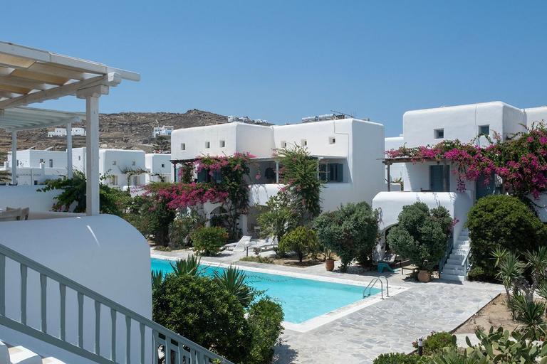 Sport & Beauty, Mykonian Style w Shared Pool Houses & Nighttime Security Guard, South Aegean