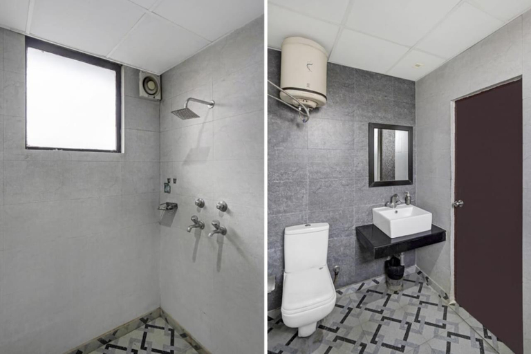 Bathroom, JPS Resort with Swimming Pool Near IMT Manesar, Gurgaon
