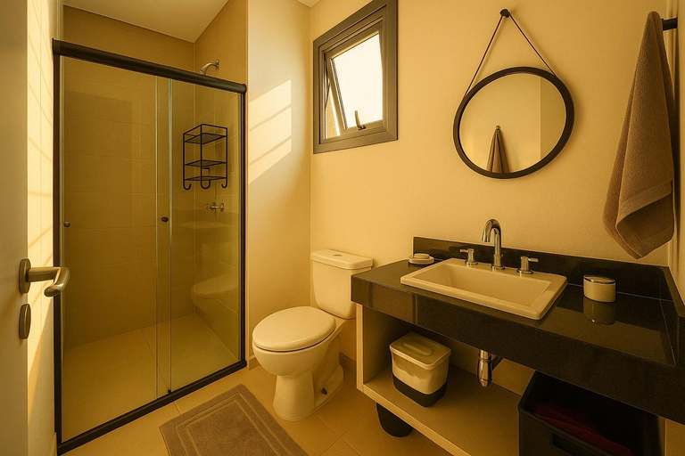 Bathroom 3, Studios Proximos ao Metro Vergueiro e HCor, São Paulo