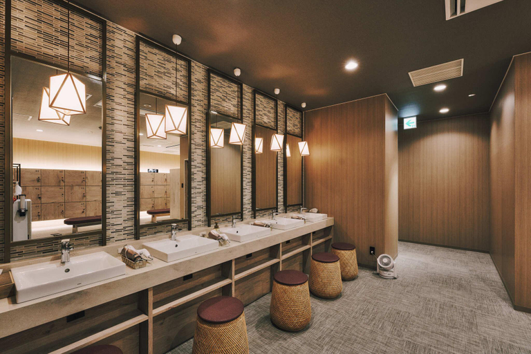 Bathroom, Hotel Seiunso, Unzen