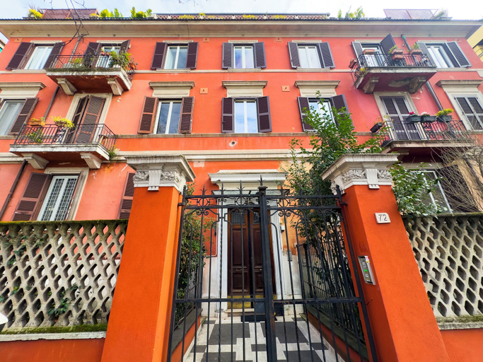 Front of property, Romantic Terraced Escape in Prati, Rome