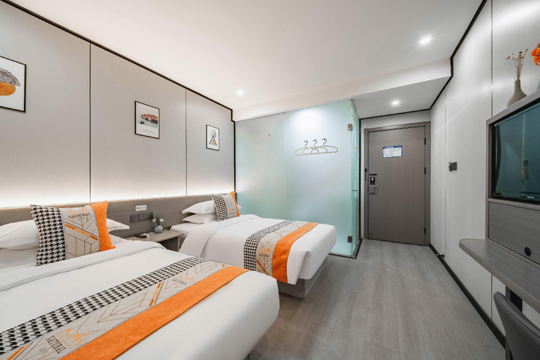 Bedroom 2, ポッド イン厳選ホテル(杭州西溪溼地留下地下鉄駅)(布丁严选酒店(杭州西溪湿地留下地铁站店)), Hangzhou