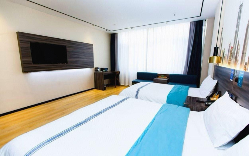 Bedroom 2, Urban Garden Hotel Jining Jinxin Yipin, Jining