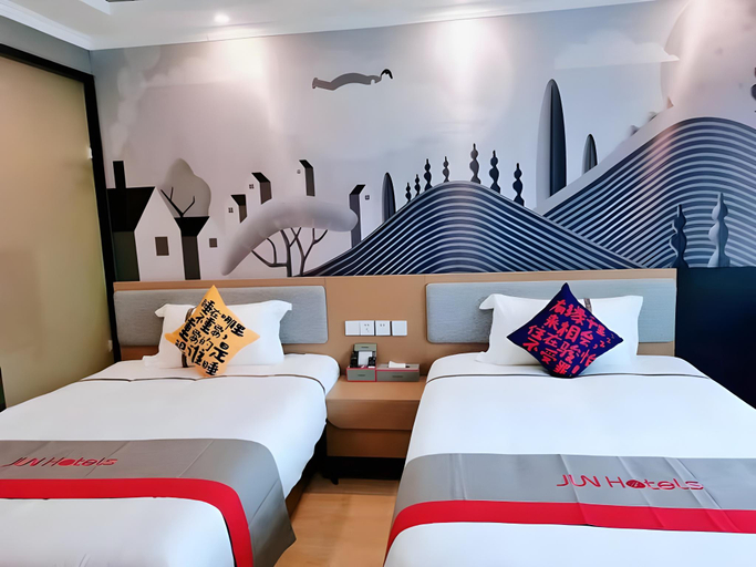 Bedroom 2, Jun Hotel Jiangsu Nanjing Pukou District Linchang Metro Station, Nanjing