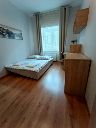 Bedroom 1, Hostel Premium centum, dostep na kod, Łódź