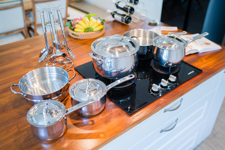 Kitchen 5, Kira Japandi Escape with Sauna & Rooftop cinema, Hua Hin