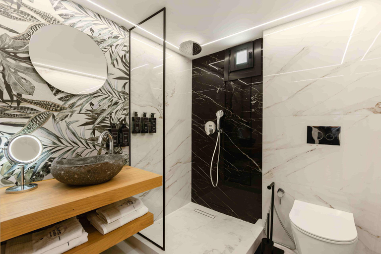 Bathroom, Drossos Hotel, South Aegean