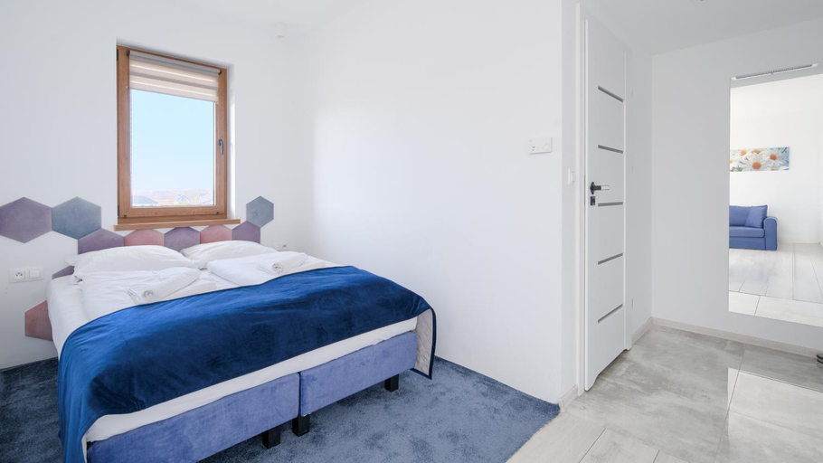 Bedroom, Sun & Snow, BLUE II, Koszalin