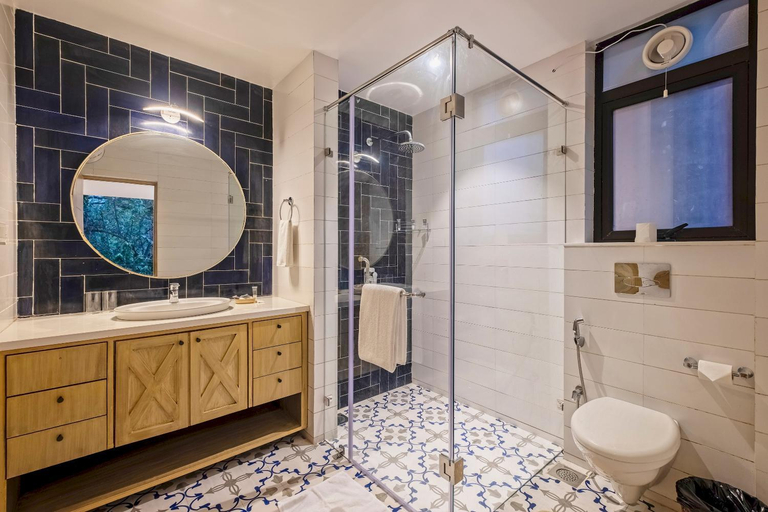 Bathroom, tisyastays | New House 1BHK Apartment, North Goa