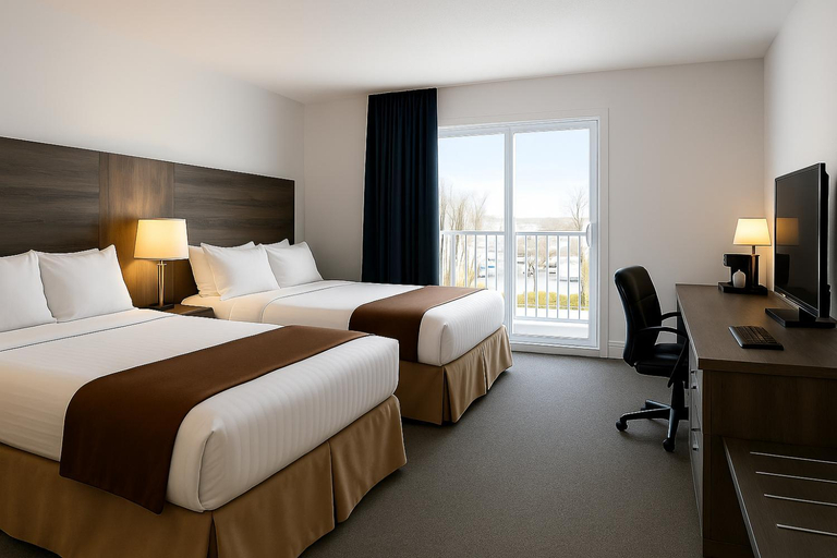 Bedroom 2, Hotel de la Rive, Le Bas-Richelieu
