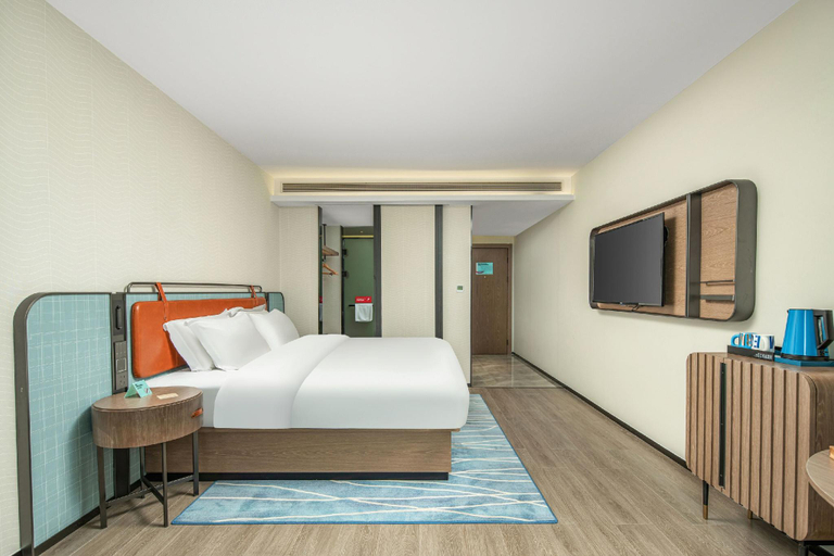Bedroom 2, Echarm Hotel Guigang Pingnan Jiangbin Mingmen River View, Guigang