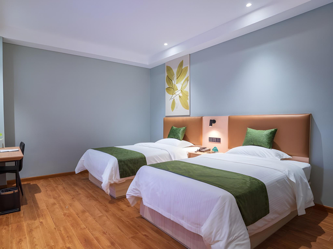 Bedroom 2, GreenTree Inn Express Suzhou Luzhi Ancient Town Scenic Area Xiaoshi Road, Suzhou