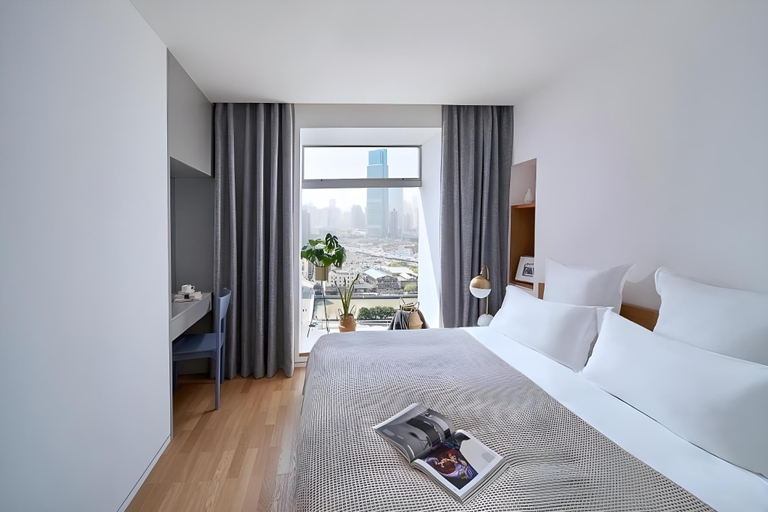 Bedroom 3, base-SUHE Service Apartment -Shanghai People's Square, Shanghai