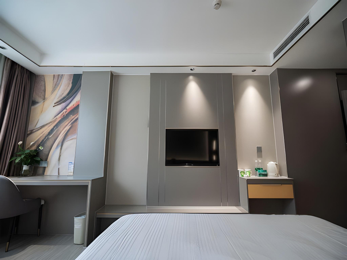 Bedroom 2, GreenTree Inn Meizhou Meijiang District Wanda Plaza Hotel, Meizhou