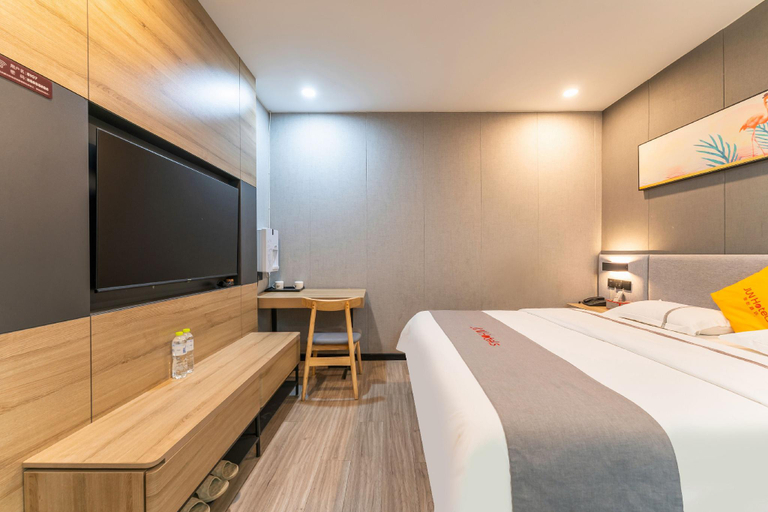Bedroom 2, Jun Hotel Shandong Zaozhuang Yicheng Tanshan Square, Zaozhuang