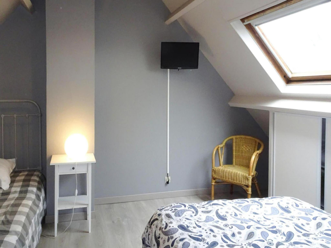 Bedroom 2, Holiday Home in Portbail near Sandy Beach, Manche