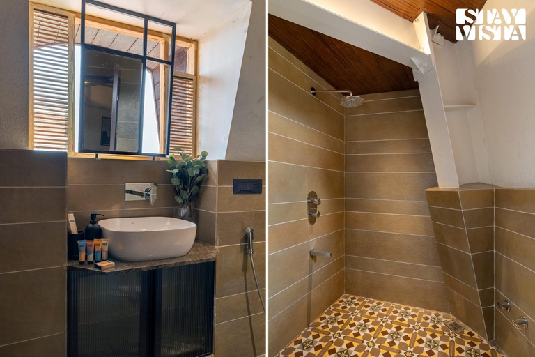 Bathroom 4, StayVista at Cerenity Castle with Lawn, Balcony, Nashik