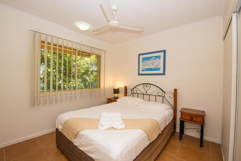 Bedroom 3, at Beach Court Holiday Villas, Whitsunday