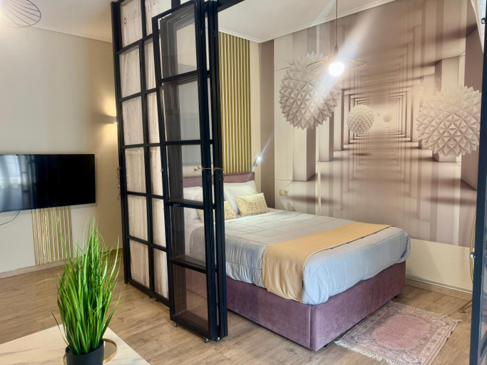 Bedroom 2, Diamond, luxury seafront house nearby Delphi, Central Greece