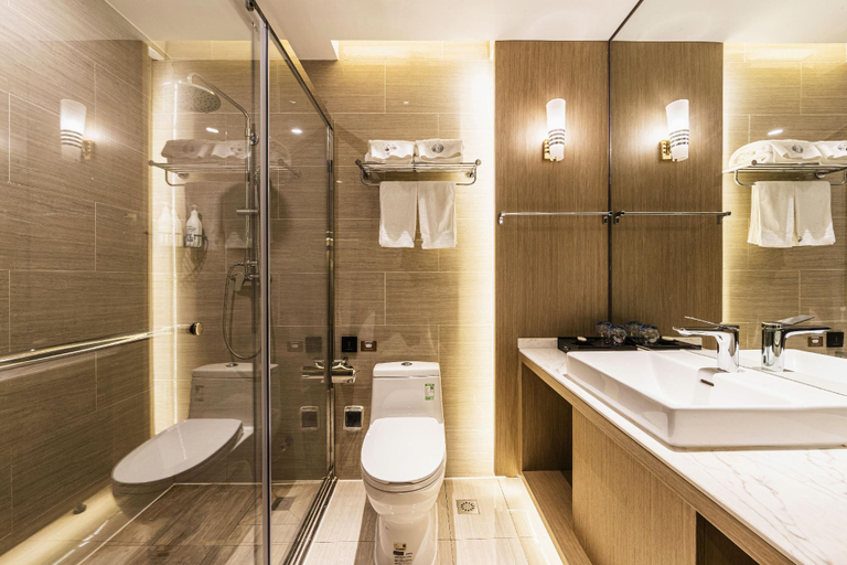 Bathroom 3, Gya Hotel Linyi Lanshan District Hailian International Plaza, Linyi
