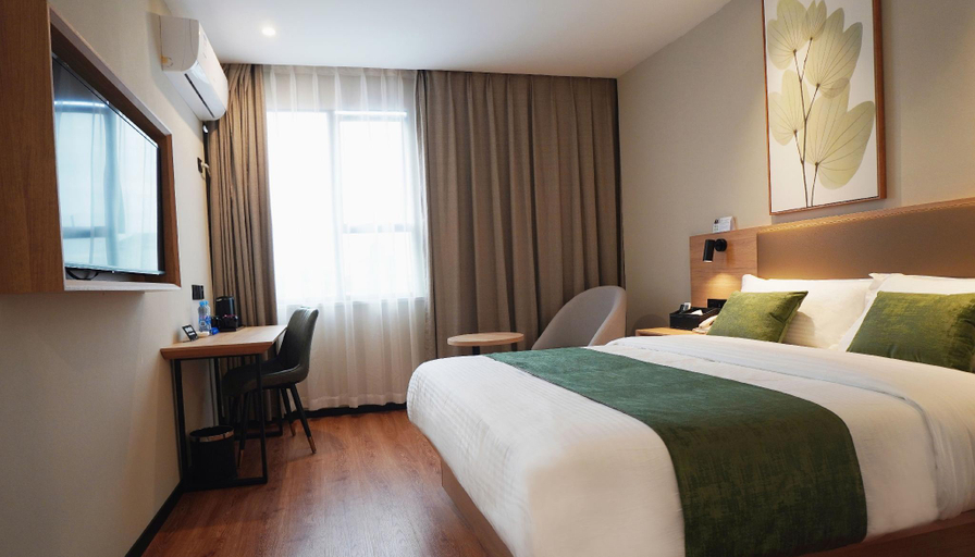 Bedroom 2, Green Tree Inn Express Jiangxi Jiujiang Ruichang Gongyuan Road, Jiujiang
