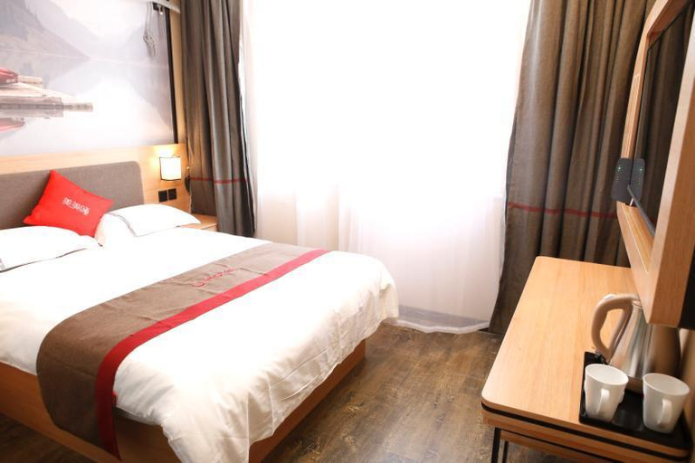 Bedroom 4, Thank Inn Hotel Shandong Lingyi Lanshan District Liguan Town, Linyi
