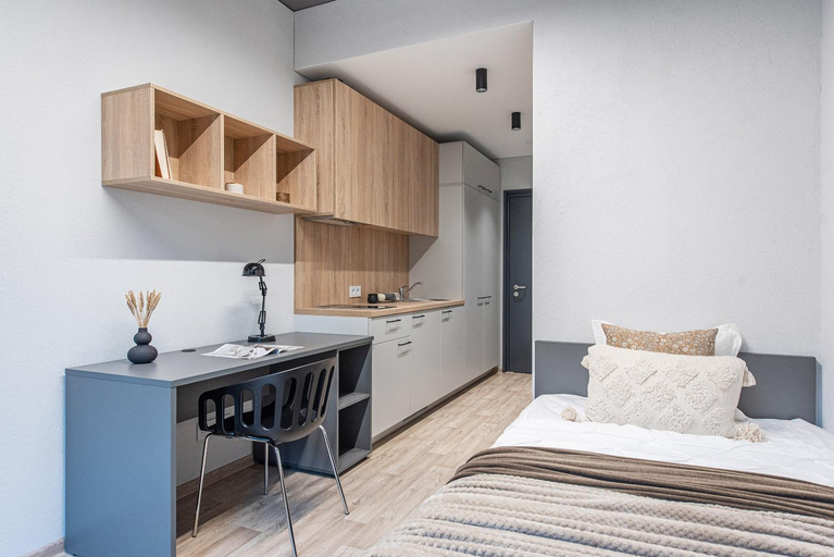 Bedroom 2, SHED Coliving studio, Vilniaus