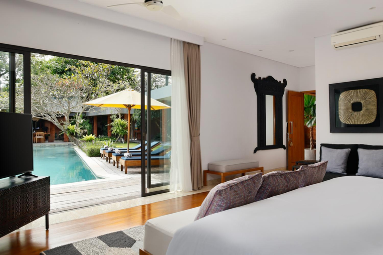 Bedroom, Luxury Berawa 5BR Star Private Pool Villa, Badung
