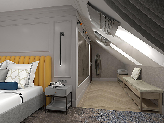 Bedroom 2, Hotel Alwyn, Praha 7