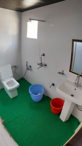 Bathroom, snow land wooden cottage, Leh