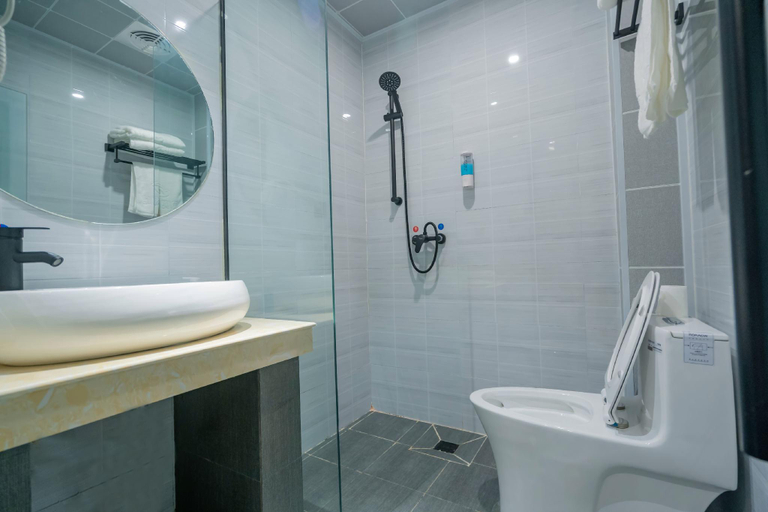 Bathroom 3, Shell Hotel Zibo Bochuan District Pu Songling, Zibo
