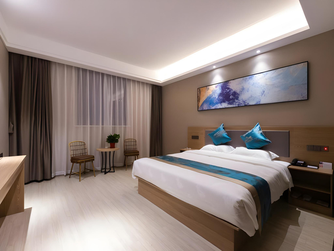 Bedroom 2, Shell Hotel Zhenjiang Danyang Baibaiban People Square, Zhenjiang