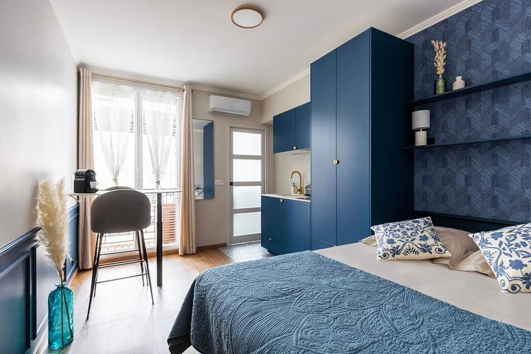 Bedroom 2, Residence Courcelle, Hauts-de-Seine