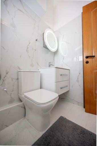 Bathroom 5, Agrambeli Apartments at Heraion Lagoon, Peloponnese