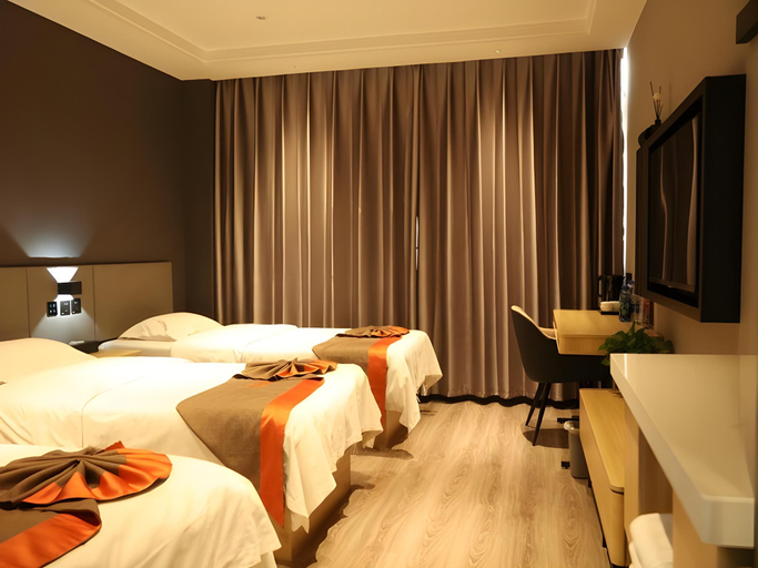Bedroom 2, Jun Hotel Hebei Bazhou City Government, Langfang