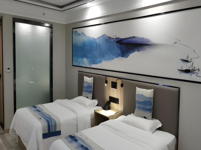 Bedroom 2, Green Tree Inn Express Jiangsu Taizhou Xinghua RT-Mart, Taizhou