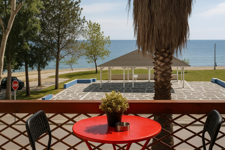 Public Area, StudioAretiCom Studio to rent in FRONT the lovely SEA fully equipped plagiastudioseu, Central Macedonia