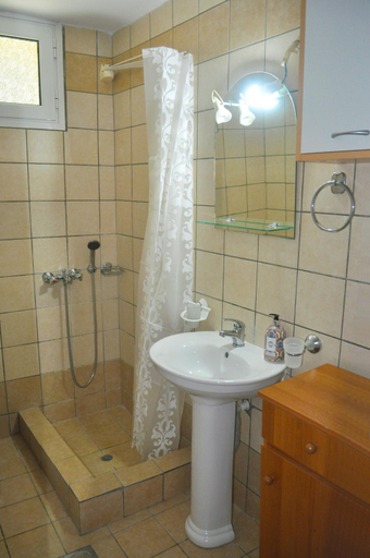 Bathroom 3, Villa Takis on Pelekas beach Small house with garden and sea view, Ionian Islands