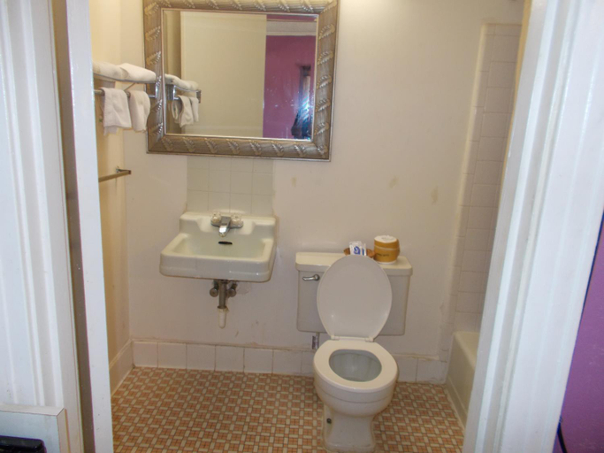 Bathroom 3, Hillside Motel, Claiborne