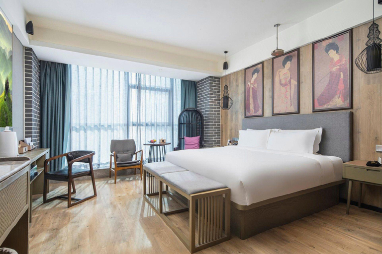 Bedroom 2, MEHOOD Hotel Xining Haihu New District, Xining
