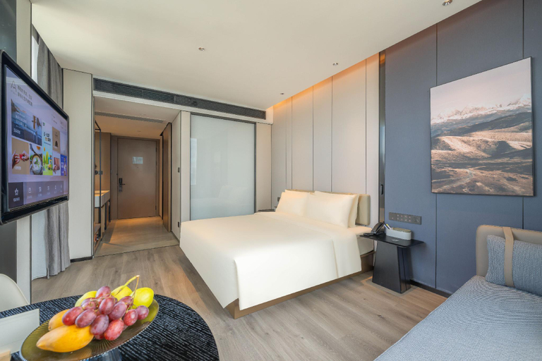 Bedroom 2, Atour Hotel Nanchang Chaoyang Bridge Xihu Wanda, Nanchang