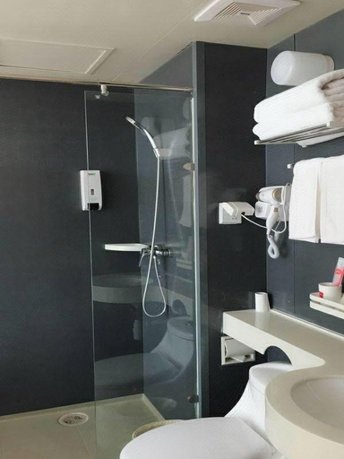 Bathroom 3, Thank Inn Plus Hotel Hebei Baoding Lixian County Liwu Street, Baoding