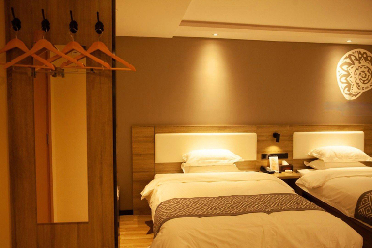 Bedroom 2, Shell Hotel Shanxi Xinzhou Wuning County Fengwu Square, Xinzhou