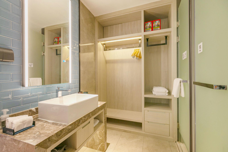 Bathroom 3, Echarm Hotel Shaoxing Keqiao Cross-border E-commerce Industrial Park, Shaoxing