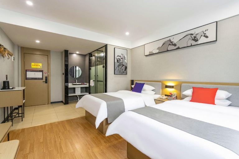 Bedroom 2, Jun Select Hotel Guangxi Yulin Yuzhou District Bus Terminal, Yulin