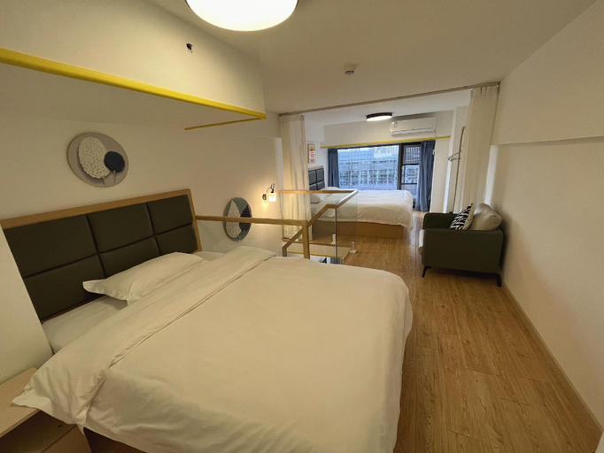 Bedroom 2, Jiayi intelligent Apartment (Chengdu East Railway Station West Square), Chengdu