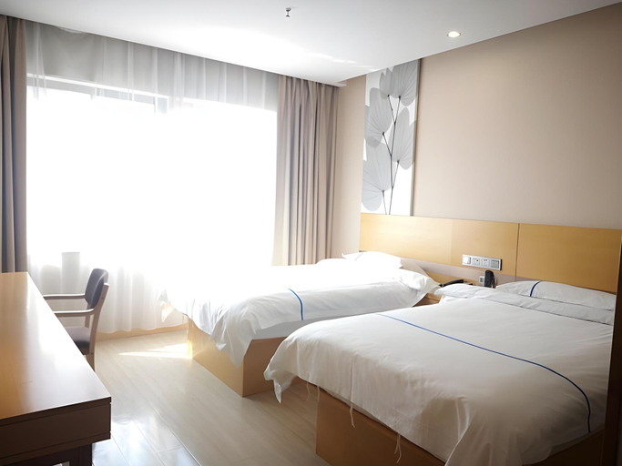 Bedroom 2, GreenTree Inn Express Shanghai Baoshan District Youyi Road Metro Station, Shanghai
